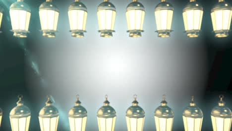 animación de bucle del festival de la linterna de luz brillante