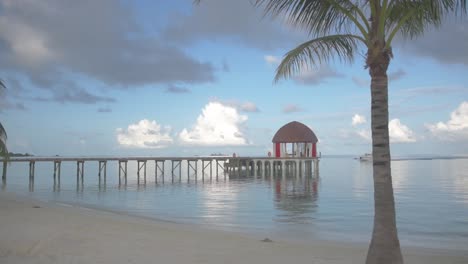 static shot, maldives resort port
