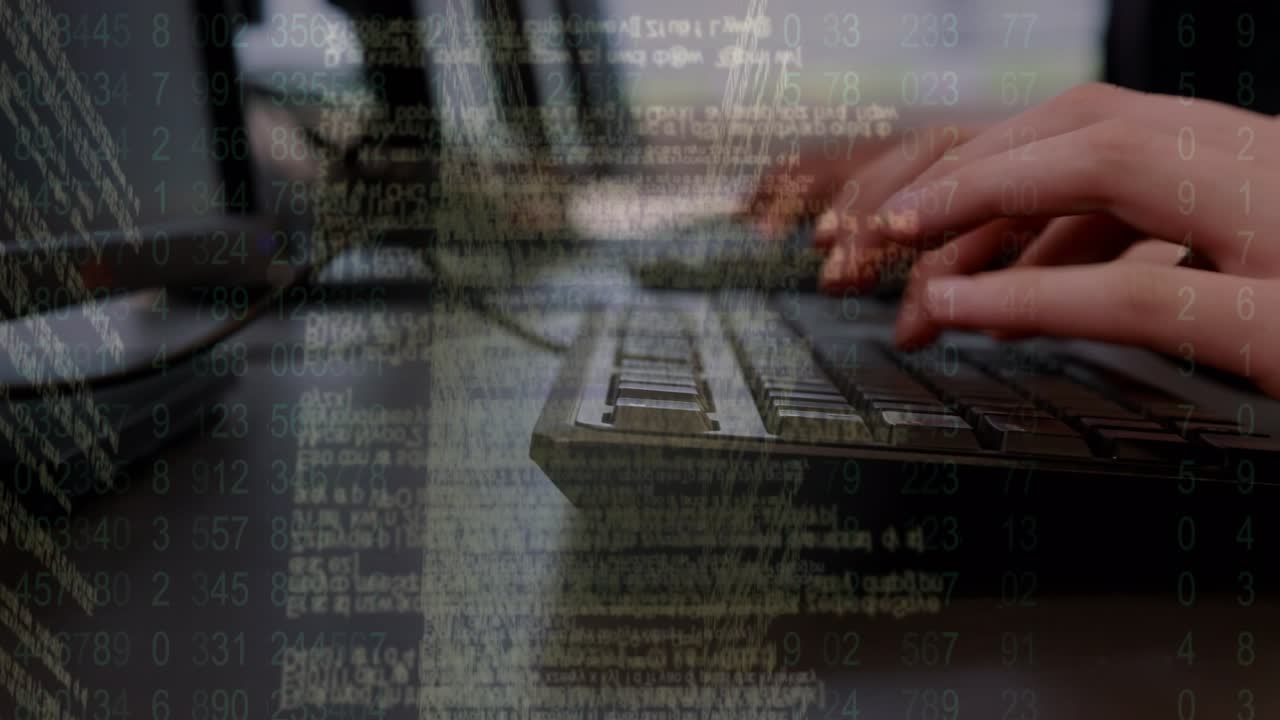 Animation of data processing over computer financial connections and connections