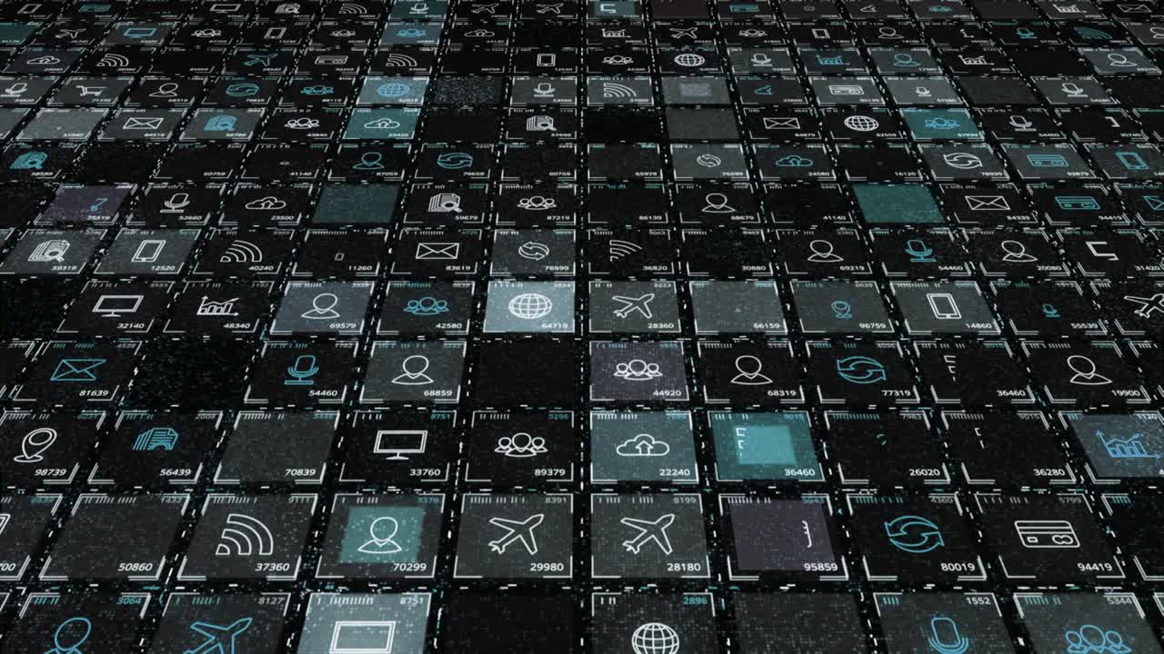 Digital Interface with Network Icons