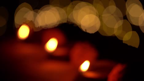 diya oil lamp lit during diwali