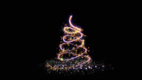 árbol de navidad brillante