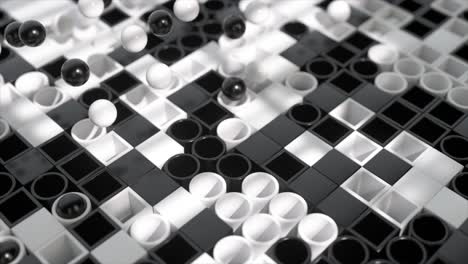 abstract chess game animation