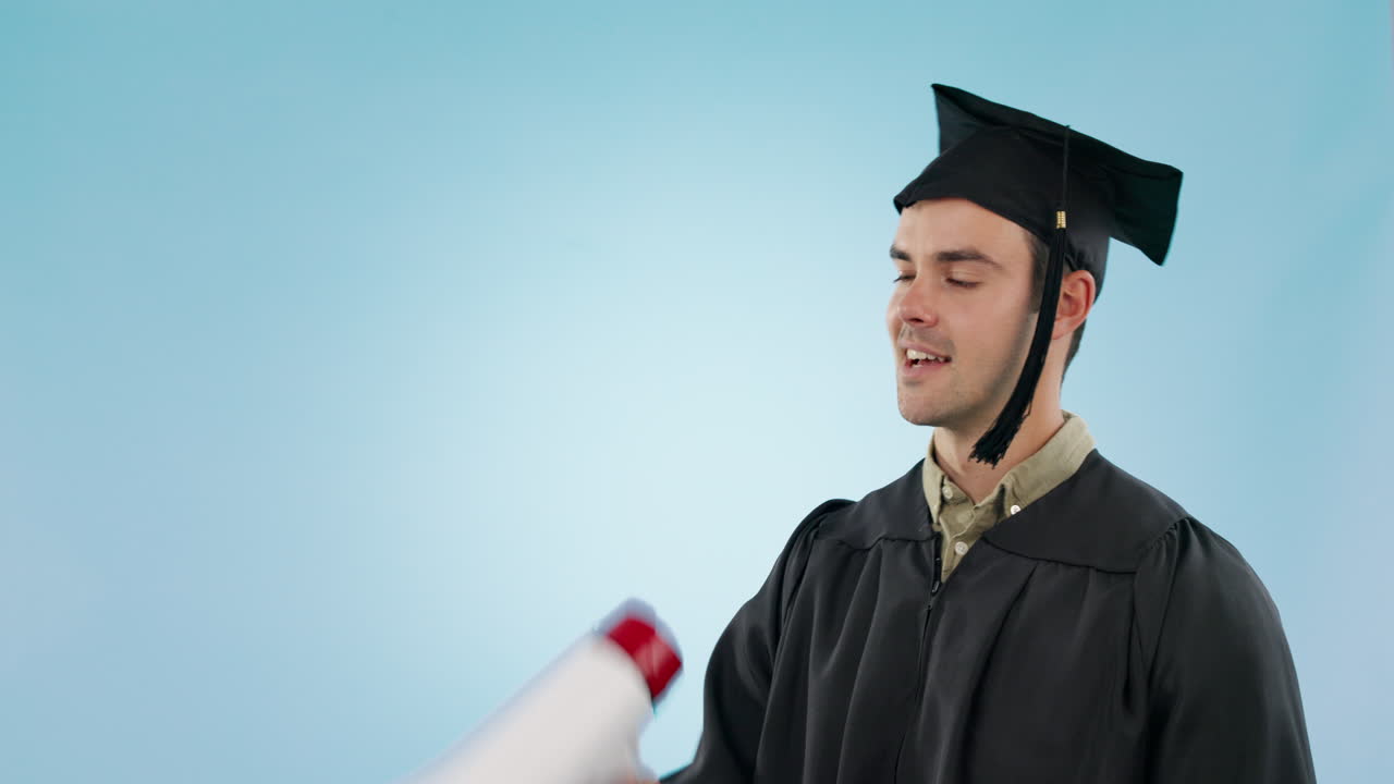 discurso de estudiante, hombre graduado