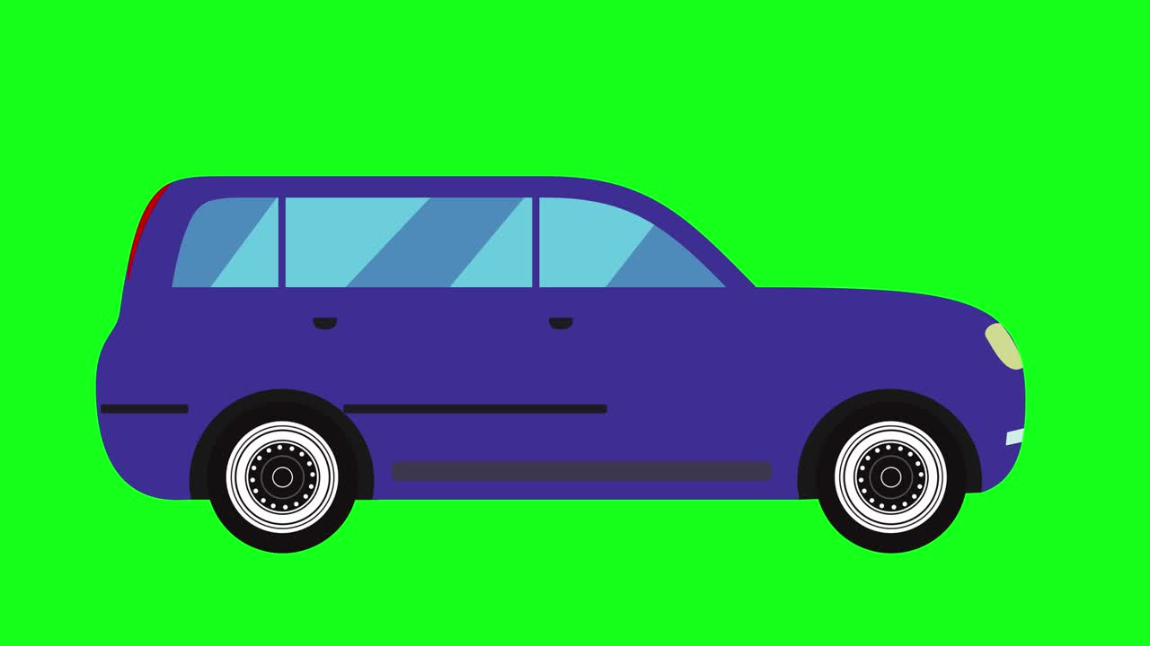 달리는 자동차 애니메이션, 그린 스크린 크로마 키, 그래픽 소스 요소