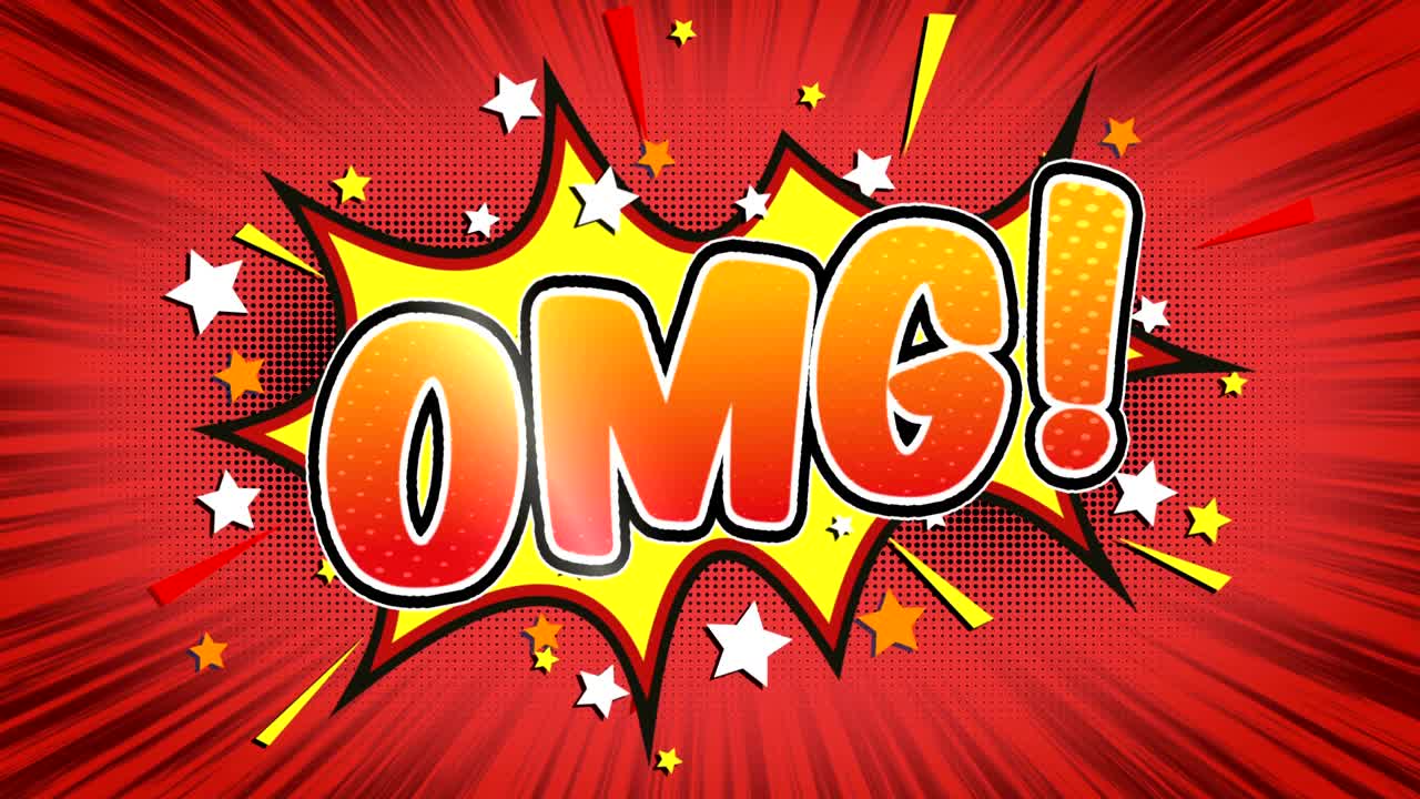 omg - 만화 스타일 텍스트
