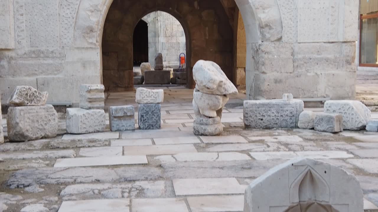 caravanserai is a fortress used to protect merchants - animals along the silk road, Cappadocia, Turkey