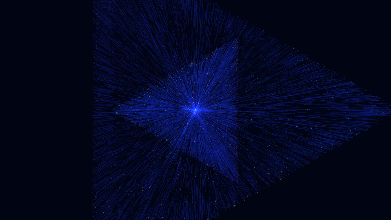 la luz azul radiante ilumina la oscuridad, evocando el misterio y el poder.