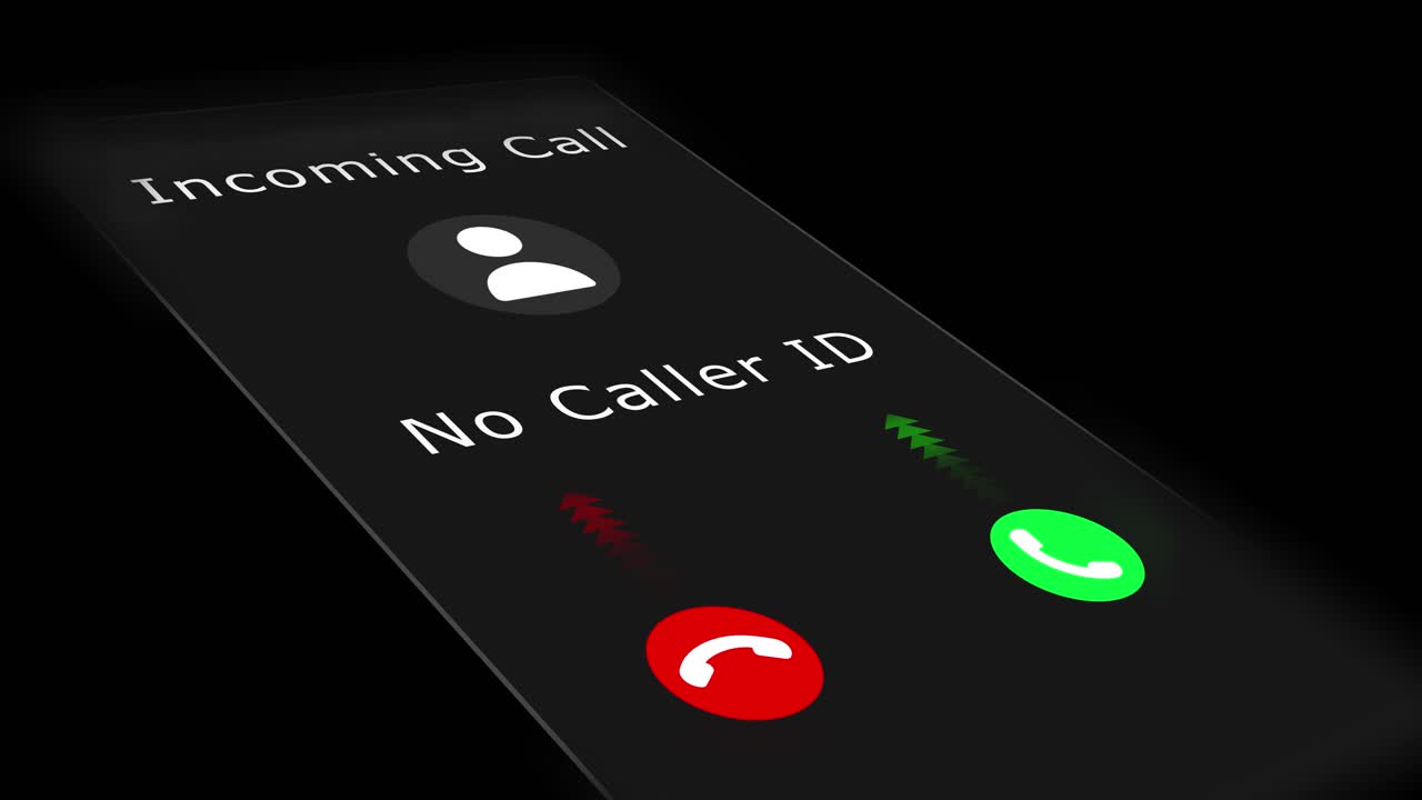 Animation showing incoming call icon on smartphone screen for communication themes telecommunication
