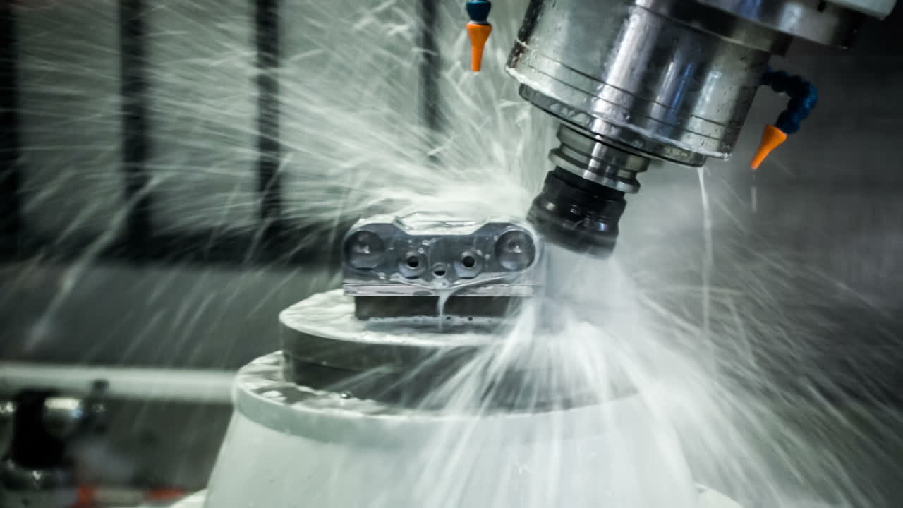 macchina di fresatura cnc per la lavorazione dei metalli.