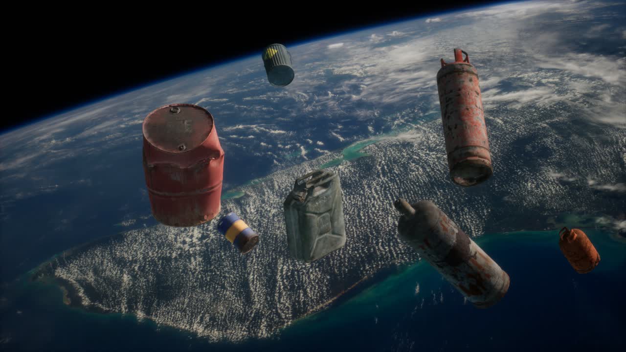 pollution of the atmosphere of the planet Earth and space