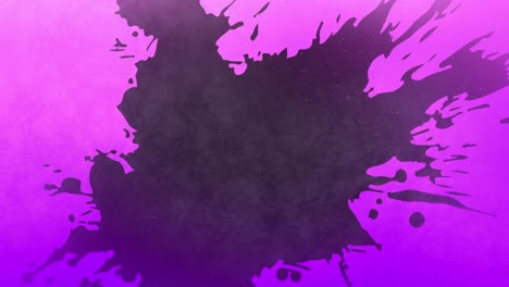 animación de las moléculas sobre un fondo verde que cambia a una mancha sobre un fondo rosa