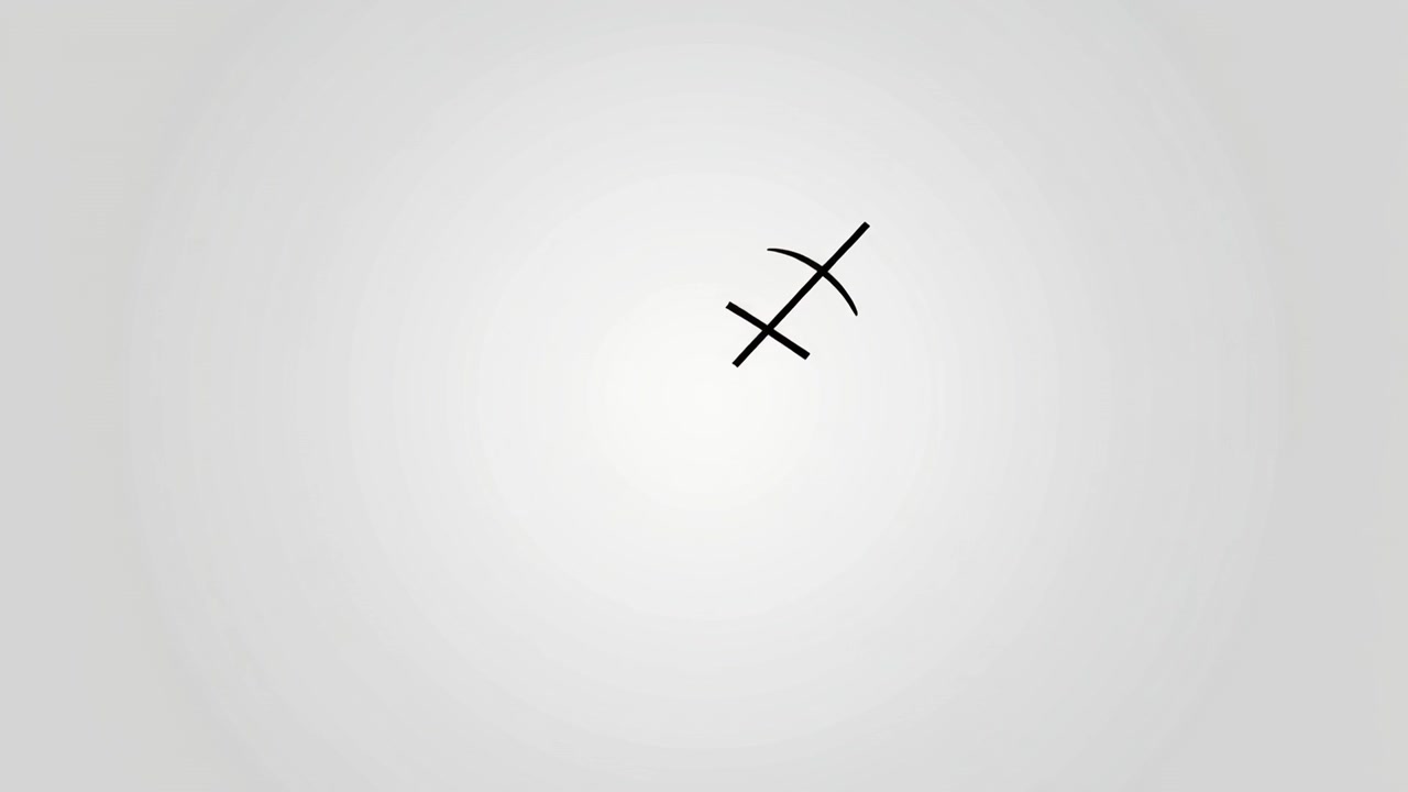 Animazione Minimalista di un Motivo a Punto Disegnato a Mano su Sfondo Bianco