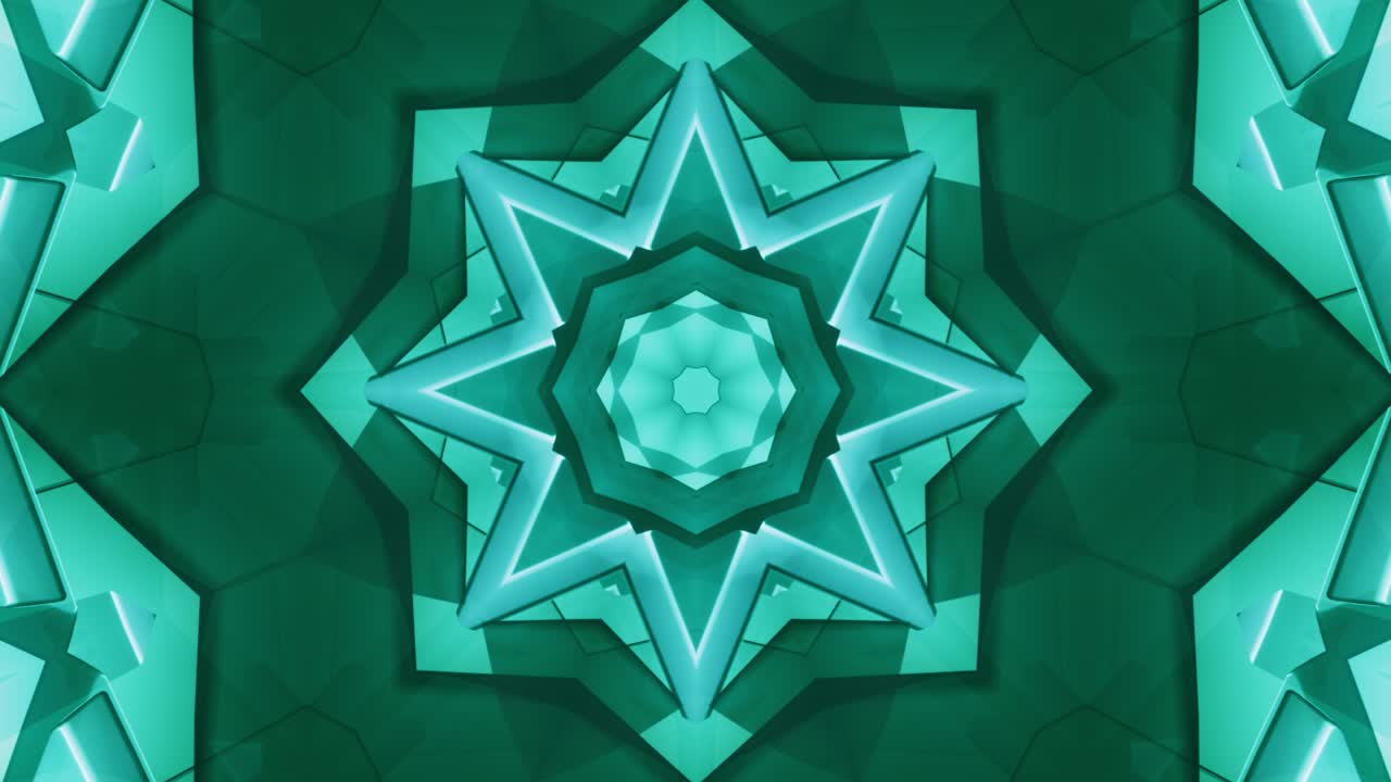 미래적인 미니멀리즘, 매혹적인 만화경의 진화, 매끄러운 반복 추상 배경 - 편안한 선율의 사이킬, 최면 시간 경과 냉각 vj 뮤직 비디오에 적합