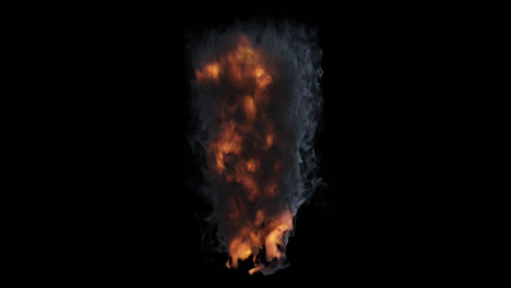 fuego y humo abstractos