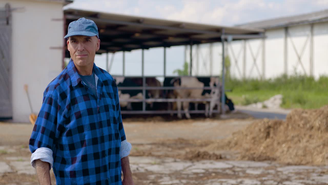 Farmer Gesturing While Writing On Clipboard Against Barn 25