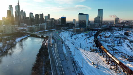 30th-Street-Station-In-Philadelphia-Mit-Winterschnee-Bedeckt