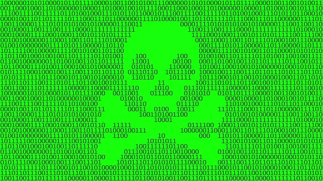 código de programa de malware de piratería digital