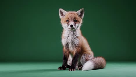 retrato de un bebé zorro