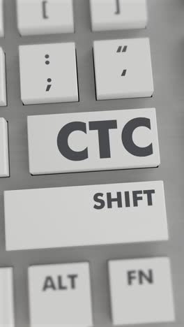 ctc button pressing on keyboard vertical video