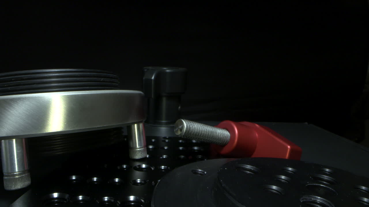 일부 비디오 장비에 슬라이딩 샷. 매크로 촬영