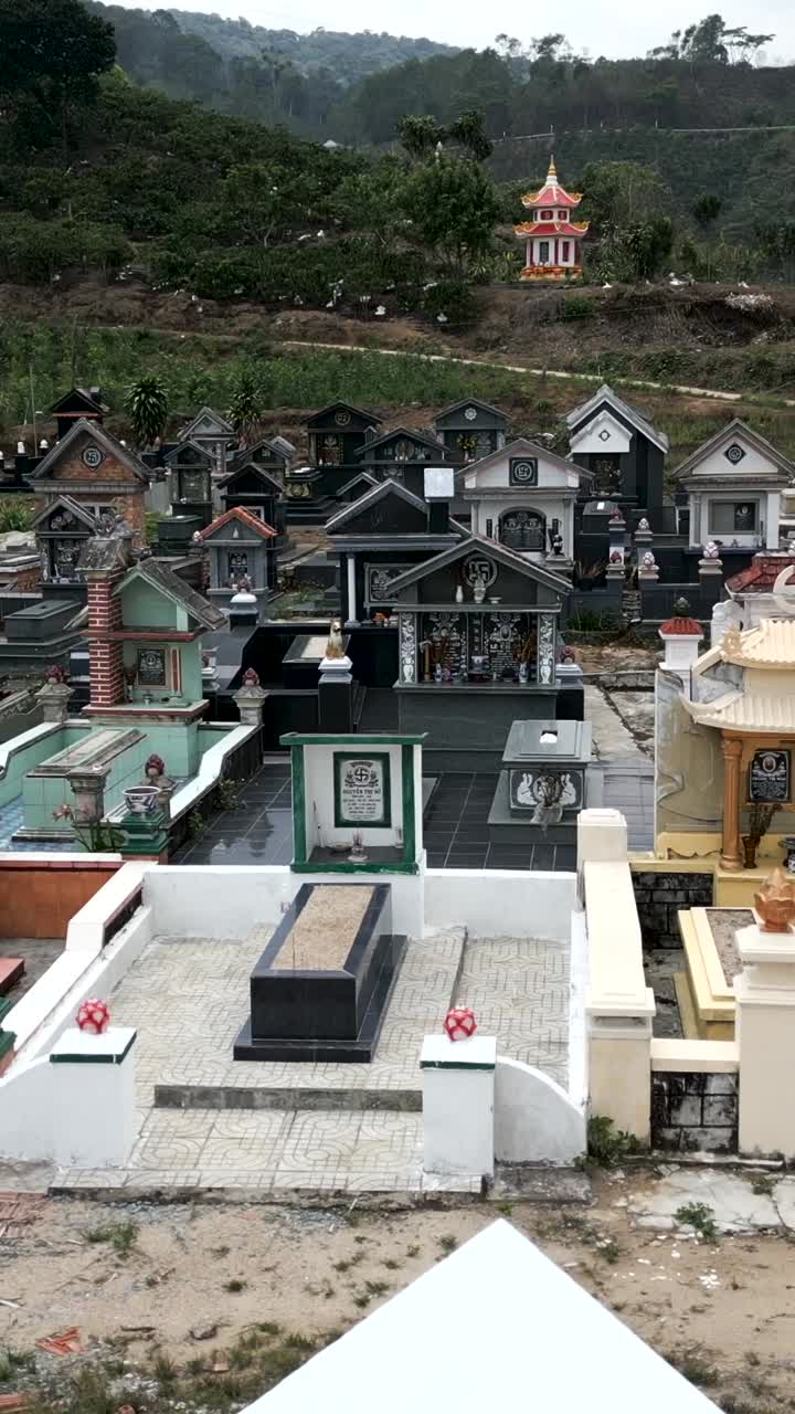Cemetery with Elaborate Tombs