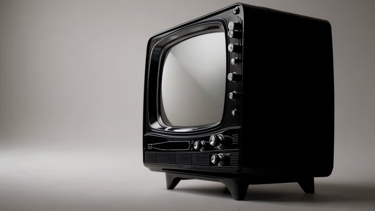 Vintage Black Television Set