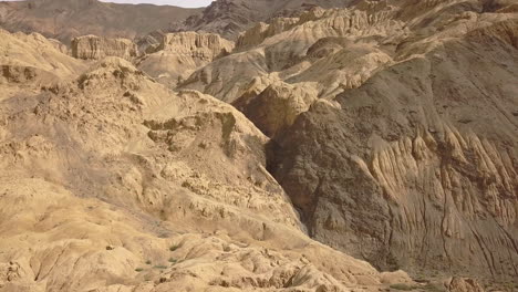 Scenic-View-At-Lamayuru-Mountains,-Moonland-In-leh,-Ladakh,-India