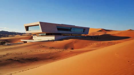 modern architecture in a desert landscape