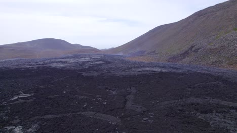 Aerial-View-Of-Widespread-Magma-At-Natthagi-Valley-Due-To-Eruption-Of-Fagradalsfjall-Volcano-In-Iceland