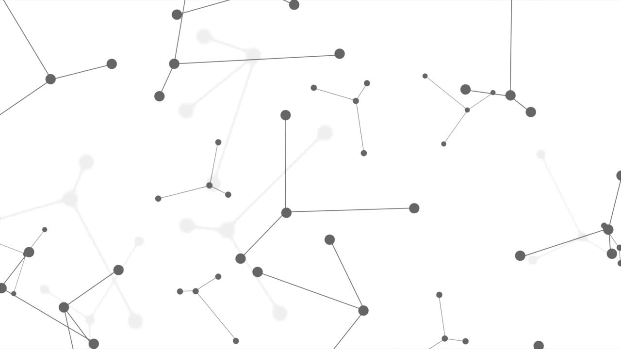 abstracto gris estructura molecular del adn animación de video