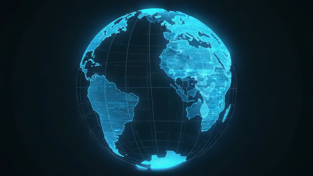 Digital Holographic Earth Globe