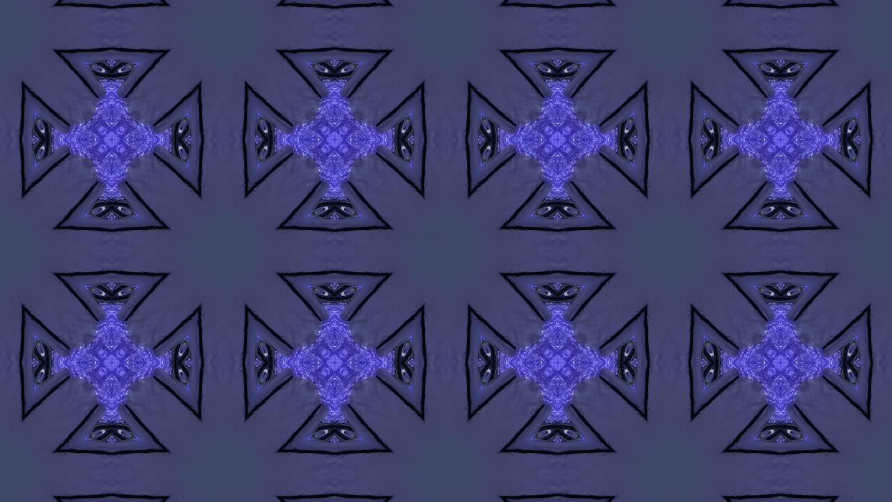 fondo decorativo de neón abstractamente adornado con bucles. caleidoscopio o mandala de neón 3d.