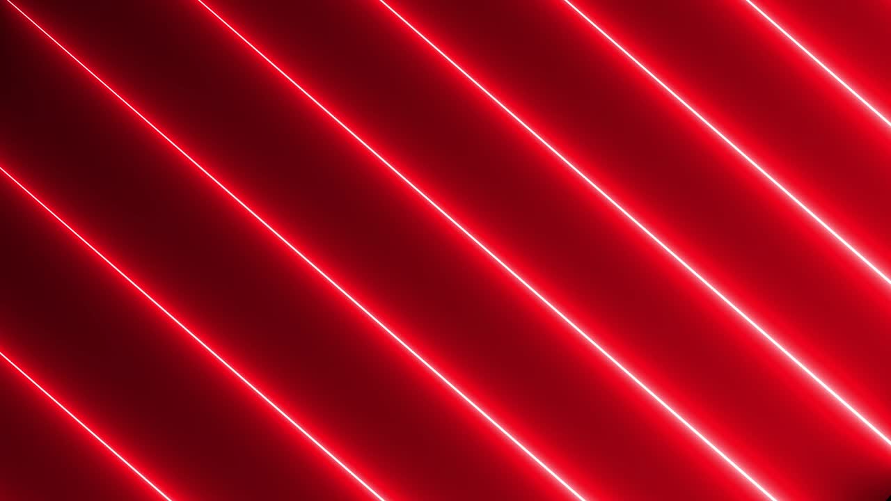 네온 조명 빛나는 미래의 트렌디한 빨간색 매없는 네온 빛 라인 기술 모션 배경