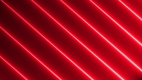 luces de neón brillantes futuristas de moda de color rojo sin costura línea de luz de neón tecnología de fondo de movimiento.