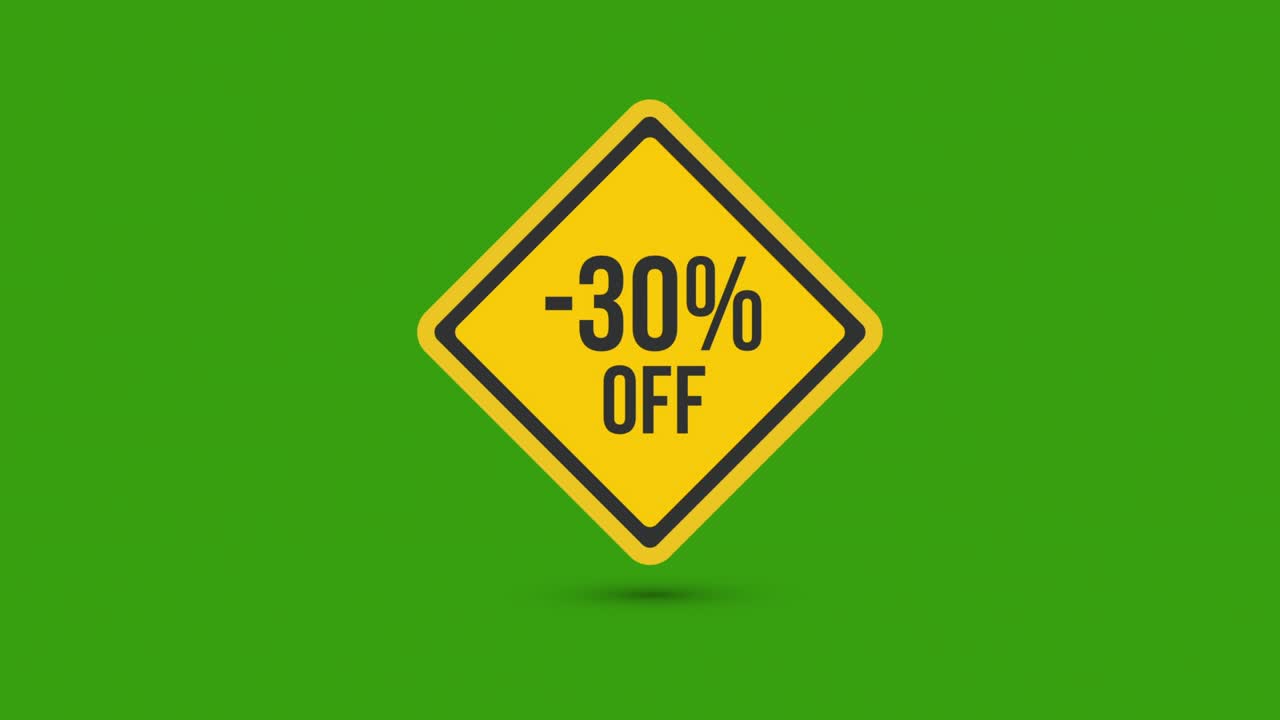 -30% di sconto sul cartello giallo
