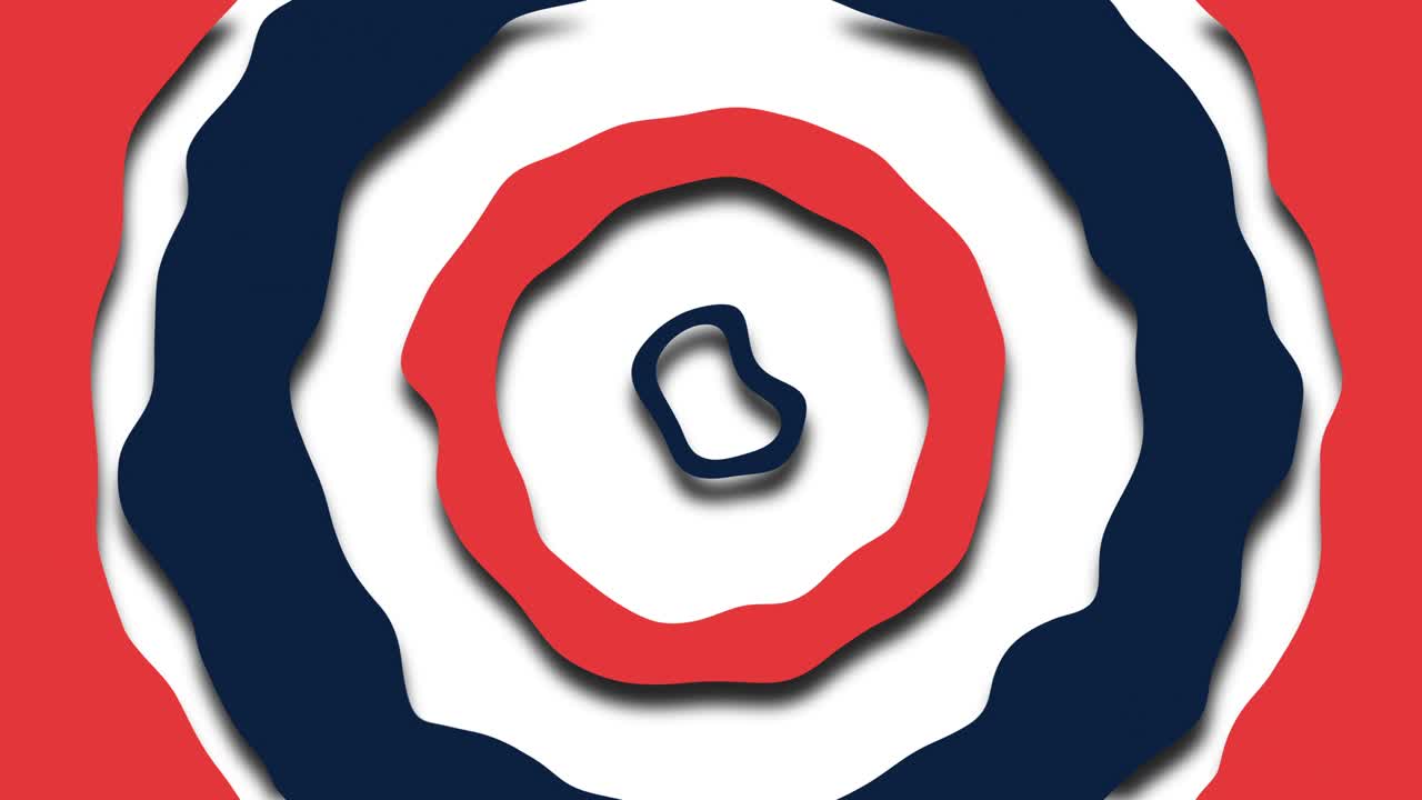 desplazamiento de anillos ondulados abstractos, generados por computadora. renderización 3d del recorrido del túnel. fondo fractal