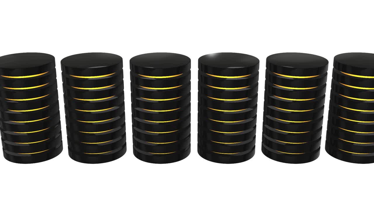 disco duro futurista del servidor y bloque de base de datos o célula de batería. alojamiento web o concepto de computación en la nube