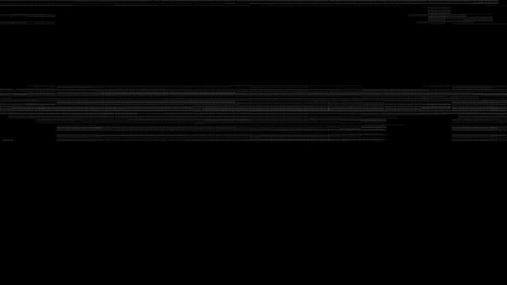 Digital Glitch Effect with Horizontal Lines and Noise