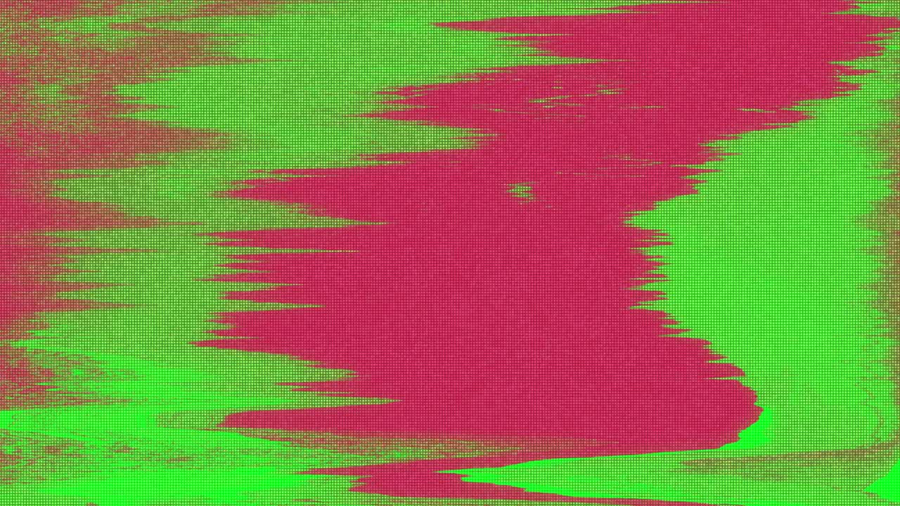 diseño único abstracto animación digital ruido de píxeles error de fallo daño de video