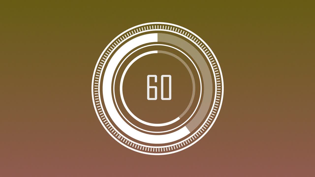 Progress bar - digital style, radial design
