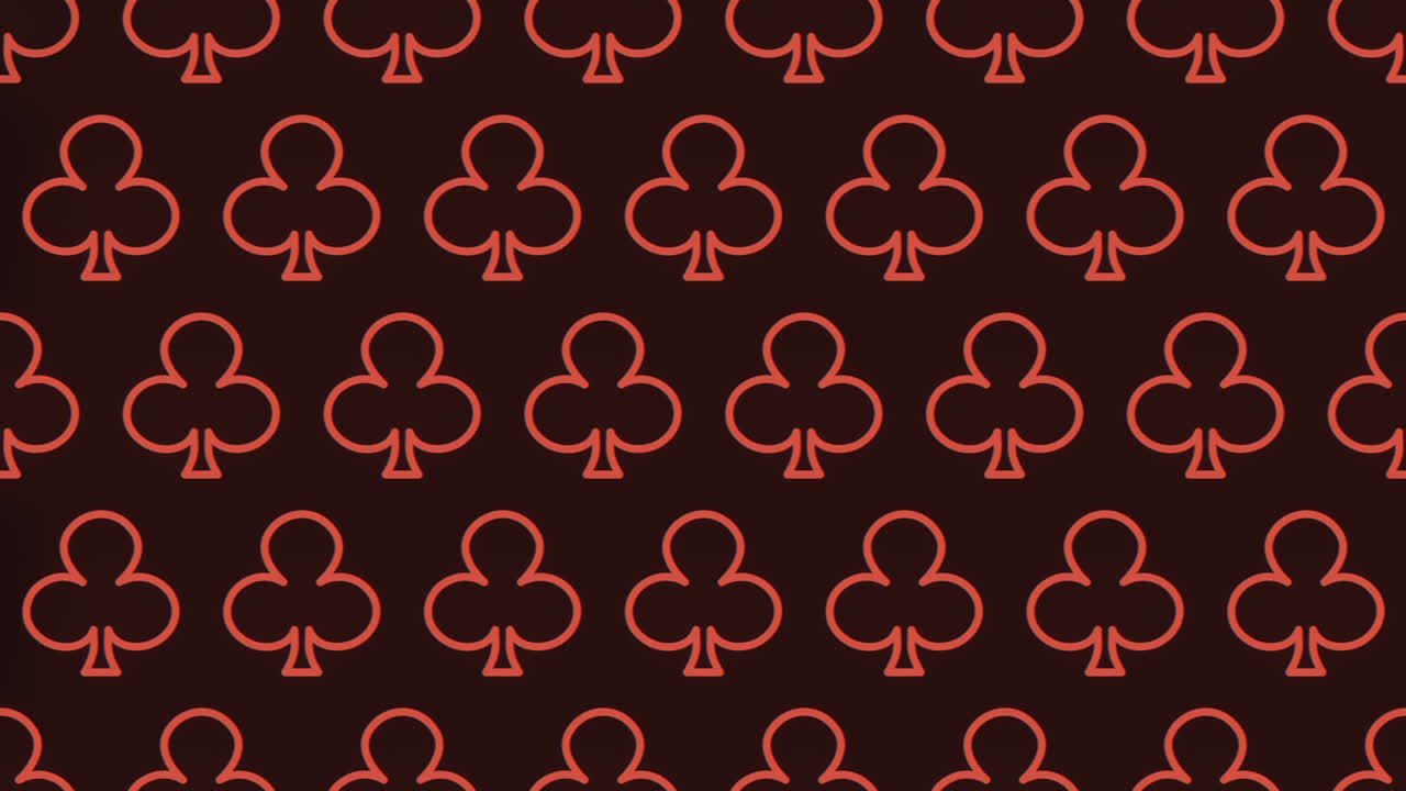 Vibrant pattern of neon playing cards