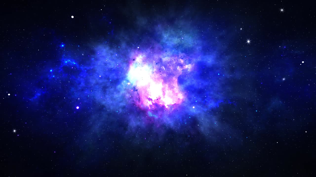 planetas y galaxias ciencia del espacio profundo estrella 4k animado de bucle de fondo.