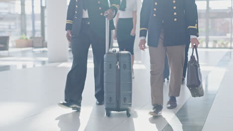 luggage, airport and pilot travel together