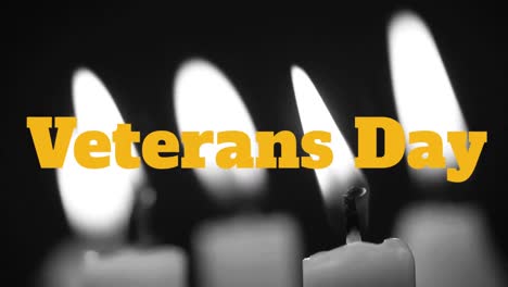 veterans day with candles