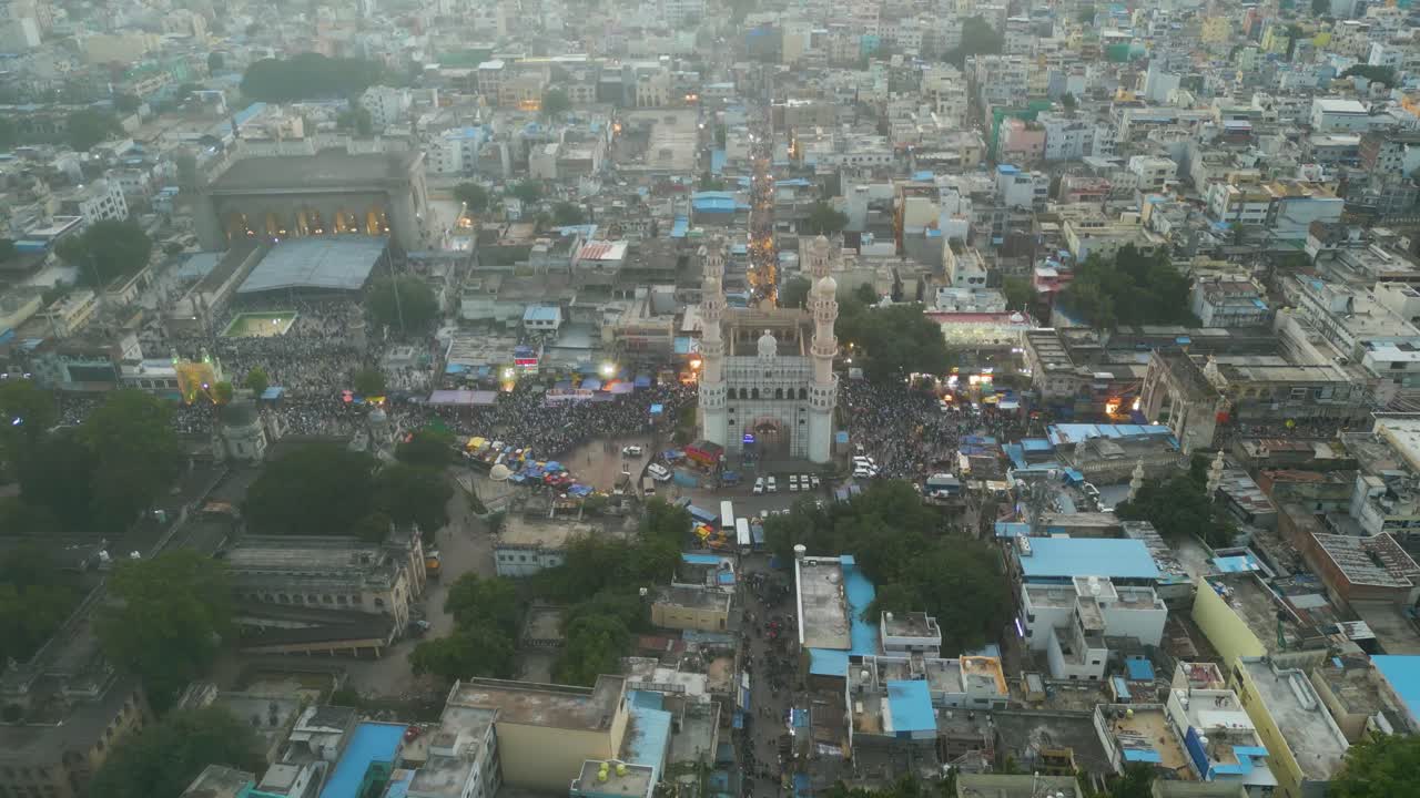 hyderabad charminar vista aérea durante el día