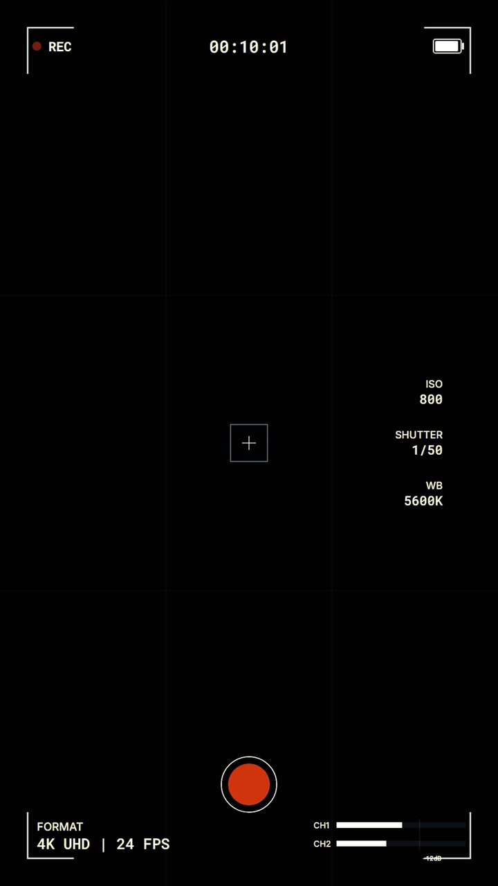 Digital Camera Recording Interface Overlay