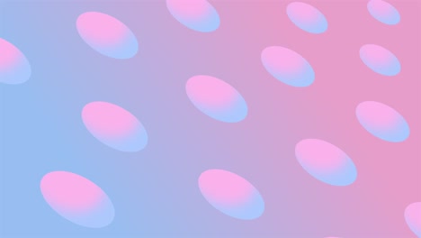 Abstract geometric background with explosive circles. Bright gradient background. 4k animated video