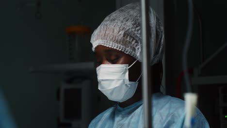 doctor in surgical gear