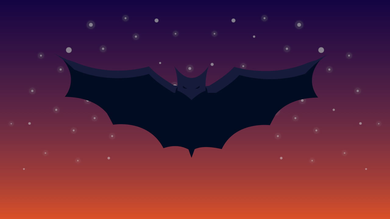 Pipistrello nel cielo notturno